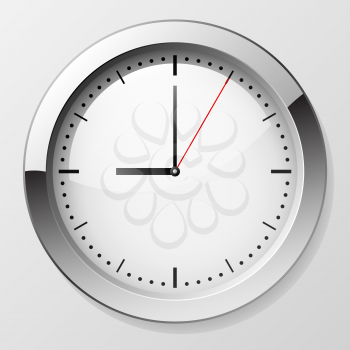 Royalty Free Clipart Image of a Wall Clock