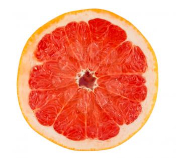 Royalty Free Photo of a Closeup of a Half of a Grapefruit