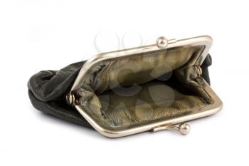 Royalty Free Photo of an Old Empty Open Wallet