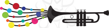 Royalty Free Clipart Image of a Trumpet