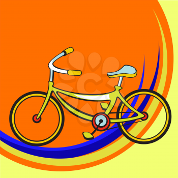 Royalty Free Clipart Image of a Bicycle