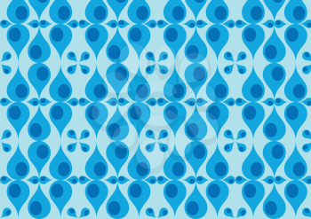 Royalty Free Clipart Image of a Retro Patterned Background
