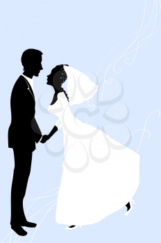 Royalty Free Clipart Image of a Wedding Invitation