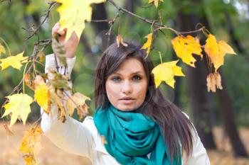 Royalty Free Photo of a Woman Posing Outdoors