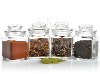Royalty Free Photo of Jars of Spices