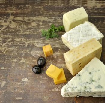 Royalty Free Photo of an Assortment of Cheese