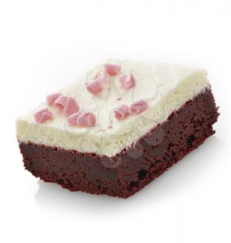 Brownie Bar With Cream Cheese Icing And Pink Chocolate