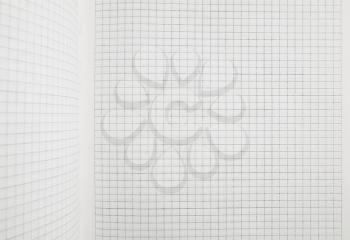Blank squared notebook sheet 