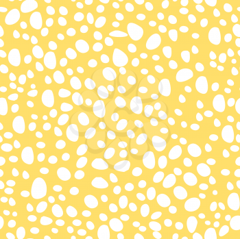 Royalty Free Clipart Image of a Yellow Background With White Stones