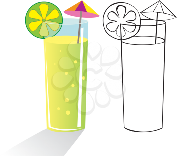 Royalty Free Clipart Image of Drinks