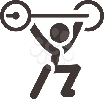 Summer sports icons - weightlifting icon