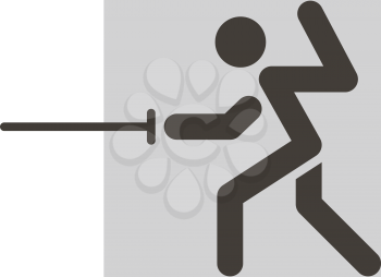 Summer sports icon set - fencing icon