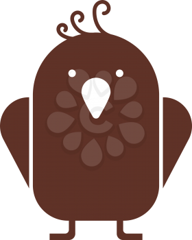 Bird icon - stylized art zoo icons set