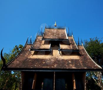 Royalty Free Photo of a Black Temple in Chiangrai