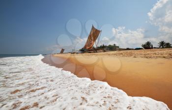 Royalty Free Photo of a Fishing Boat in Sri Lanka