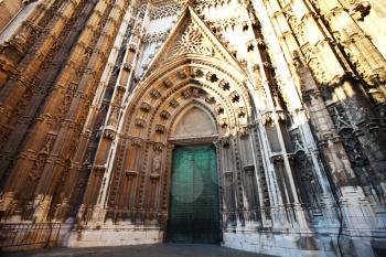 Royalty Free Photo of a Cathedral in Seville, Andalusia, Spain
