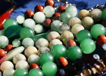 Royalty Free Photo of a Colourful Beaded Necklace