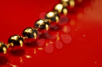 Royalty Free Photo of Golden Beads