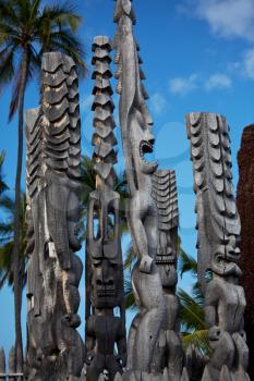 Royalty Free Photo of Hawaiian Tikis