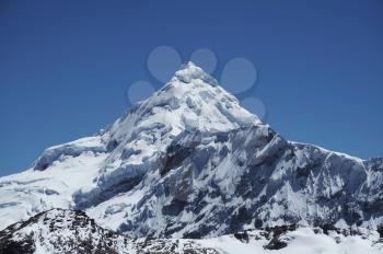 Royalty Free Photo of a Mountain Summit in the Cordilleras