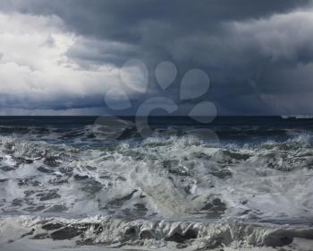 Royalty Free Photo of a Storm on the Ocean