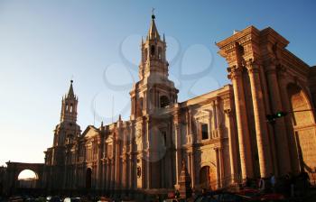 Royalty Free Photo of a Church in the Arequipa, Peru