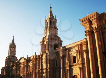 Royalty Free Photo of a Church in the Arequipa, Peru
