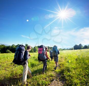 Royalty Free Photo of Hikers