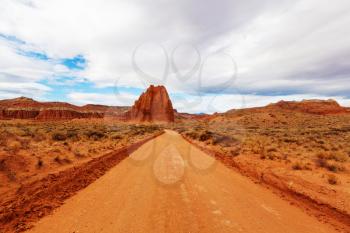 Road in the prairie country