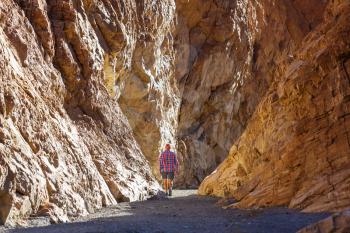 Tourist in canyon