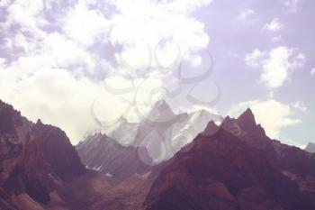 Beautiful high mountain in Pamir