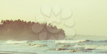 Oceanic beach,instagram filter