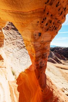 Sandstone formations in Utah, USA. Yant flats