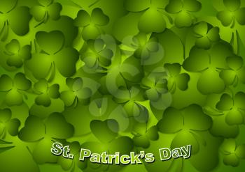 St. Patricks Day abstract vector background