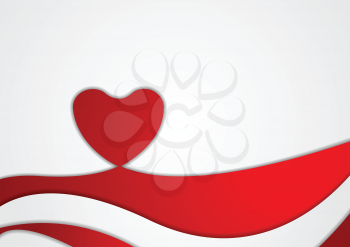 Abstract Valentine background with heart. Vector design