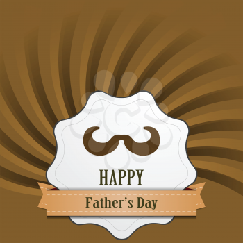 Father's Day abstract retro vintage background. Vector card design