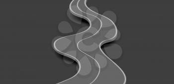 Grey road abstract background. Vector design