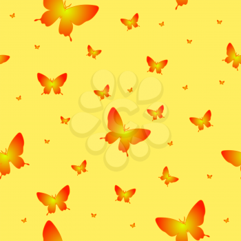 Royalty Free Clipart Image of an Abstract Butterfly Background