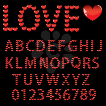 Royalty Free Clipart Image of an Alphabet