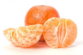 mandarin  isolated on white background