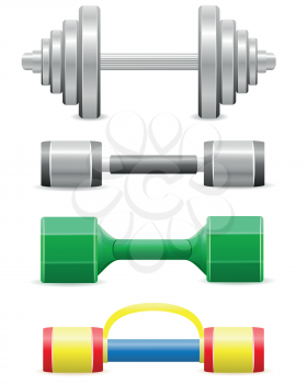 Royalty Free Clipart Image of Fitness Equipment