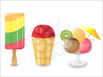 Royalty Free Clipart Image of Ice Cream