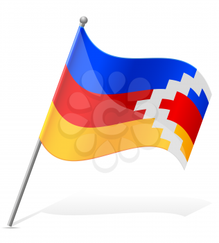 flag of Nagorno Karabakh Republic vector illustration isolated on white background