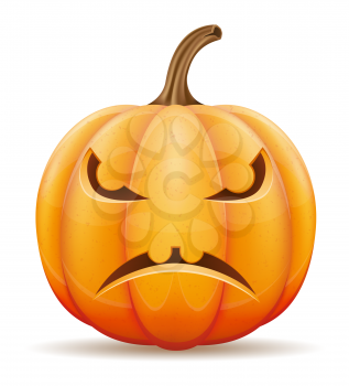 halloween pumpkin vector illustration isolated on white background