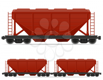 railway carriage train vector illustration isolated on white background
