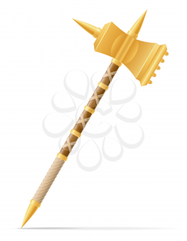 battle hammer medieval stock vector illustration isolated on white background
