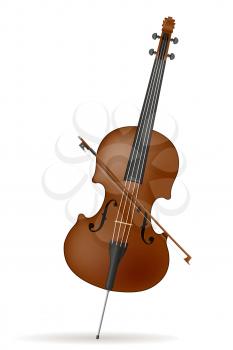 cello stock vector illustration isolated on white background