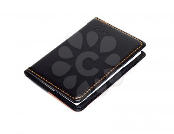 Small black notebook with blank cover 