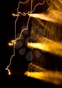 abstract background of light lantern night