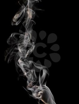 abstract smoke on a black background